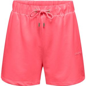 Only play frei logo high waisted sweat short in de kleur roze.