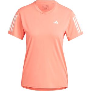 Adidas own the run t-shirt in de kleur oranje.