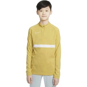 Nike dri-fit academy21 trainingstop in de kleur geel/wit.