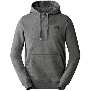 The north face simple dome hoodie in de kleur grijs.