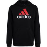 Adidas essentials two-colored big logo katoenen hoodie in de kleur zwart.