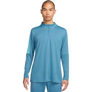 Nike academy mens dri-fit 1/2 top in de kleur blauw.