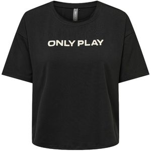 Only Play - ONPFONT LOGO SHORT SS TRAIN TEE - T-shirt - Zwart