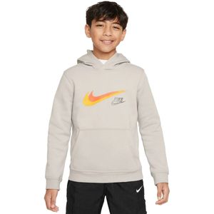Nike sportswear fleece graphic hoodie in de kleur grijs.
