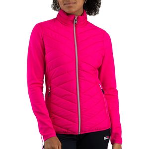 Sjeng sports brunella trainingsjack in de kleur roze.
