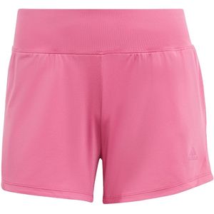 Adidas hiit training knit short in de kleur roze.