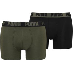 Puma basic boxer 2-pack in de kleur groen.