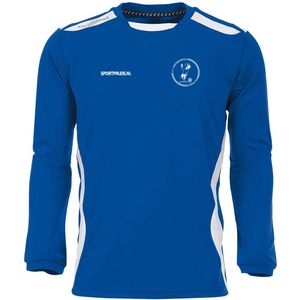 Geinburgia wedstrijdshirt lange mouw in de kleur blauw/wit.