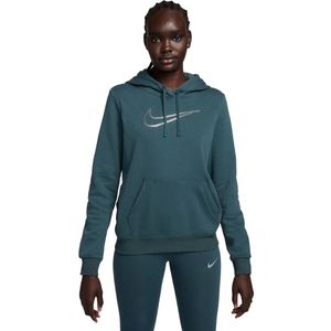 Nike sportswear club fleece premium essential hoodie in de kleur groen.