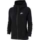Nike essential fleece full-zip hoodie in de kleur zwart.