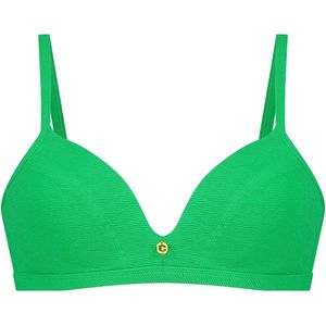 Ten cate triangle bikinitop in de kleur groen.