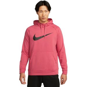 Nike dry graphic pullover training hoodie in de kleur roze.