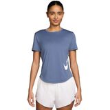 Nike tempo swoosh dri-fit in de kleur blauw.