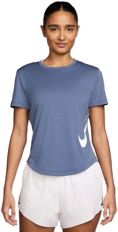 Nike tempo swoosh dri-fit in de kleur blauw.