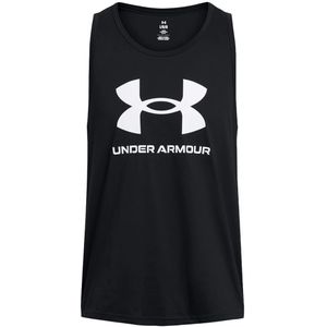 Under armour sportstyle logo tanktop in de kleur zwart.