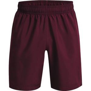 Under armour woven graphic short in de kleur rood.