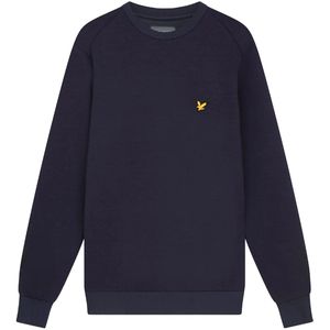 Lyle & scott fly fleece crewneck sweater in de kleur marine.