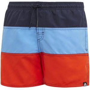 Adidas colourblock zwemshorts in de kleur marine.