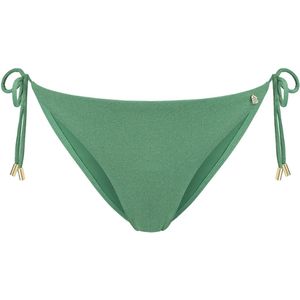 Beachlife mid waist bikini bottom in de kleur groen.