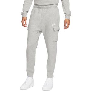 Nike sportswear club fleece cargo joggingbroek in de kleur grijs.