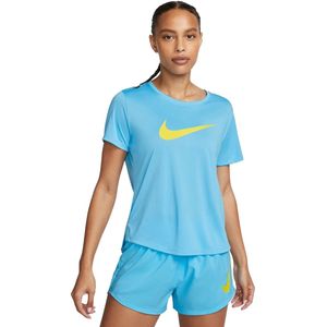 Nike - Dri-FIT One - T-shirt - Blauw - Korte Mouwen