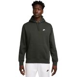 Nike - Club Fleece Hoodie - Donkergroen - Wit