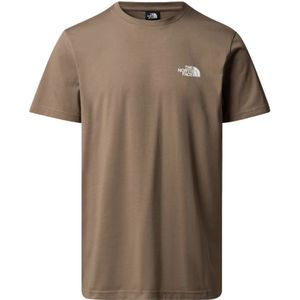 The north face simple dome t-shirt in de kleur bruin.