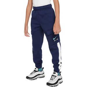 Nike air fleece cargo joggingbroek in de kleur marine.