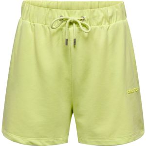 Only play frei logo high waisted sweat short in de kleur lime.