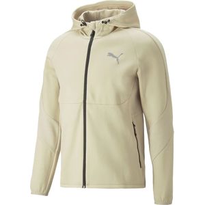 Puma evostripe full-zip hoodie in de kleur bruin.