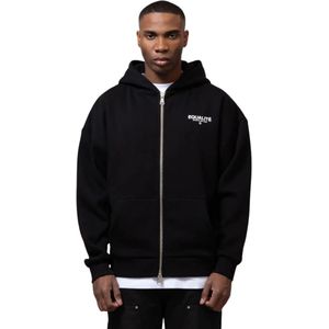 Equalitã© societã oversized full zip hoodie in de kleur zwart.