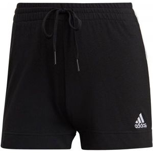 Adidas essentials slim 3-stripes short in de kleur zwart/blauw.