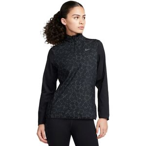 Nike swift element 1/4-zip top in de kleur zwart.