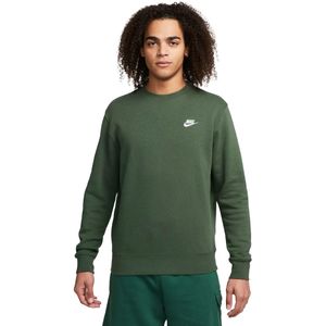 Nike sportswear club fleece crew sweater in de kleur groen.