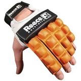 Reece hockey handschoen 1/2 finger in de kleur oranje.