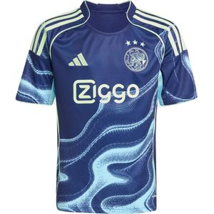 Ajax 25/26 uit wedstrijdshirt kids in de kleur marine.
