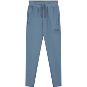 Malelions venetian trackpants in de kleur blauw.