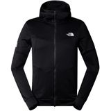 The north face mountain athletics full zip fleece hoodie in de kleur zwart.