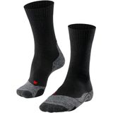 Falke tk2 explore trekking sokken in de kleur zwart/grijs.
