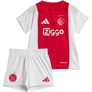 Ajax minikit thuis 2024-2025 in de kleur wit.