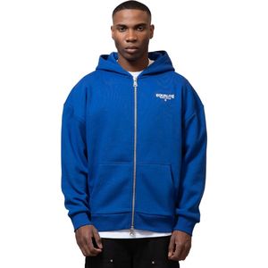 Equalitã© societã oversized full zip hoodie in de kleur blauw.