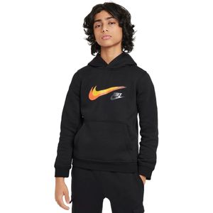 Nike sportswear fleece graphic hoodie in de kleur zwart.