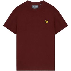 Lyle & scott martin t-shirt in de kleur bordeaux.