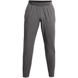 Under armour launch pant in de kleur grijs.