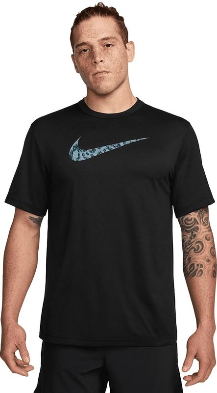 Nike - Dri-FIT UV Hyverse - Fitness Top - Zwart - Korte Mouwen
