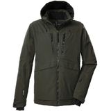 killtec - KSW 55 MN - Ski Jacket - Groen Olijf - Met Capuchon en Ventilatie
