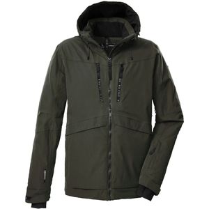 killtec - KSW 55 MN - Ski Jacket - Groen Olijf - Met Capuchon en Ventilatie