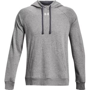 Under armour rival fleece hoodie in de kleur grijs.