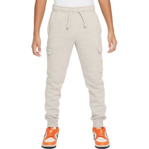 Nike sportswear fleece graphic cargobroek in de kleur grijs.
