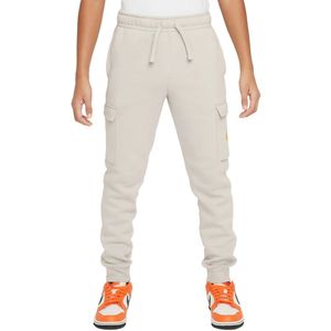 Nike sportswear fleece graphic cargobroek in de kleur grijs.